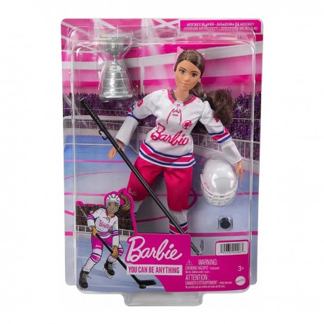 Muñeca Barbie Jugadora de Hockey