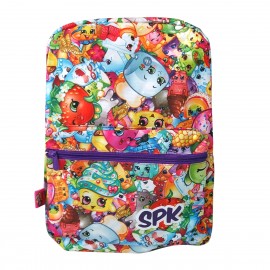 Mochila Escolar Para Niños Shopkins Multicolor