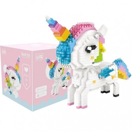 Mini Bloques Armables Unicornio Multicolor