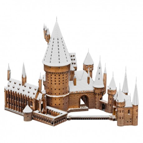 Modelo de Metal 3d Harry Potter Hogwarts Nevado