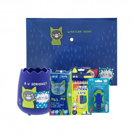 Paquete Kit Útiles Escolares M&g 5 Piezas Azul