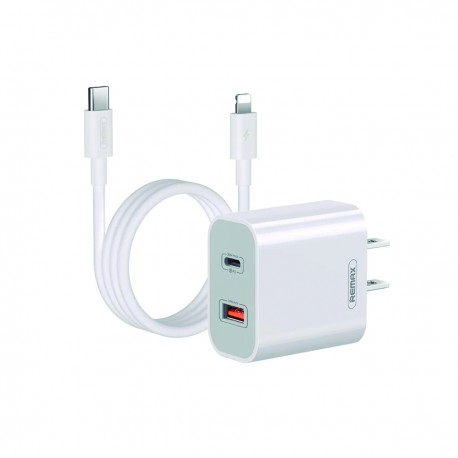 Set Cargador Carga Rápida Puerto 20w Dual Tipo C Usb