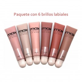 Paquete Con 6 Brillos Labiales Cherimoya Lip Polish