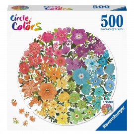 Rompecabezas Circulo Flores Colores 17167 Ravensburger 500pz