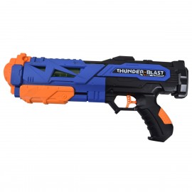 Juguete Pistola Balas Blandas Thunder Blast 2 En 1 Azul