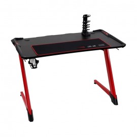 Mesa Gamer Q-tech con Luces Rojo Led Log-On