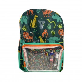 Mochila Escolar con Kit Papelería Unisex Juvenil