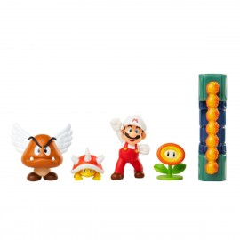 Set de Muñecos Mario Bros Juego de 5 Piezas Catillo Lava