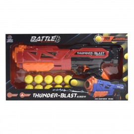 Juguete Pistola Balas Blandas Thunder Blast 2 En 1