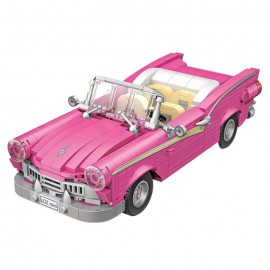 Mini Bloques Armables Cabriolet Rosa