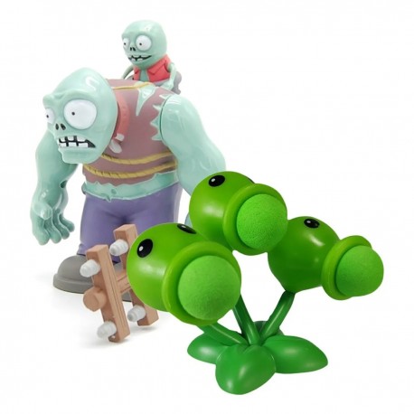 Juguete Plantas Vs Zombies Lanza Guisantes Triples