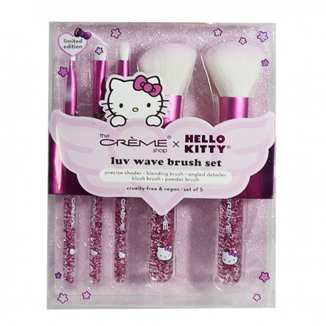 Set 5 Brochas de Maquillaje Diseño Hello Kitty