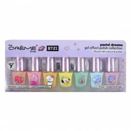 Colección 7 Esmaltes De Uñas Con Efecto Gel Pastel Dream