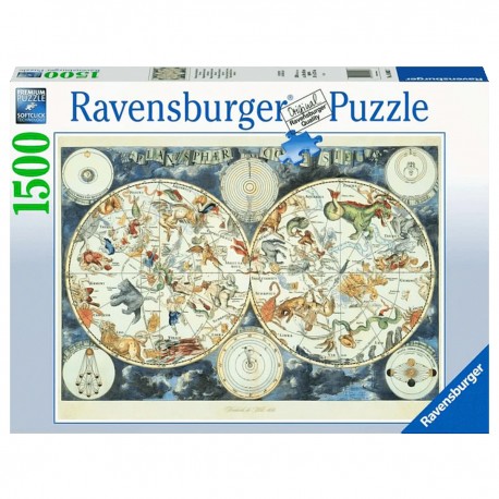 Rompecabezas Mapa Mundial Bestias Fantásticas Ravensburger