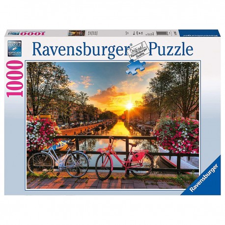 Rompecabezas Diseño Bicicletas En Ámsterdam Ravensburger