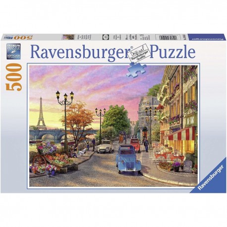 Rompecabezas Diseño Tarde En París Vintage Ravensburger