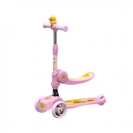 Patín Scooter con Asiento para Niñas Color Lila