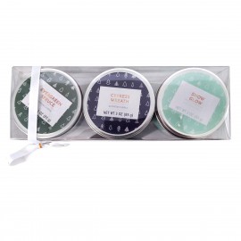 Kit 3 Velas Aromatizantes Hojalata Pino