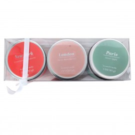 Kit 3 Velas Aromatizantes Hojalata