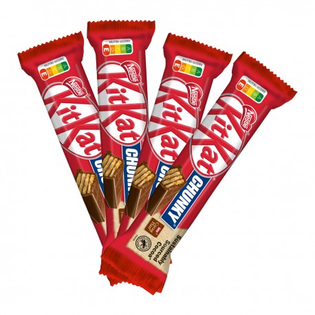 Kit 4 Paquetes de Delicioso Chocolate Kit Kat Galleta Chunky