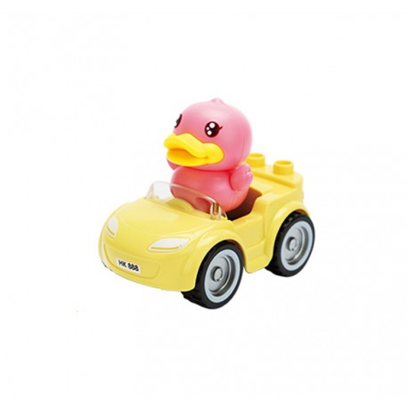 Juguete Mini Carrito De Pato Rosa Niño Diversión