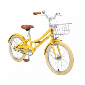 Bicicleta para Niños de Acero al Carbono 18" Amarillo