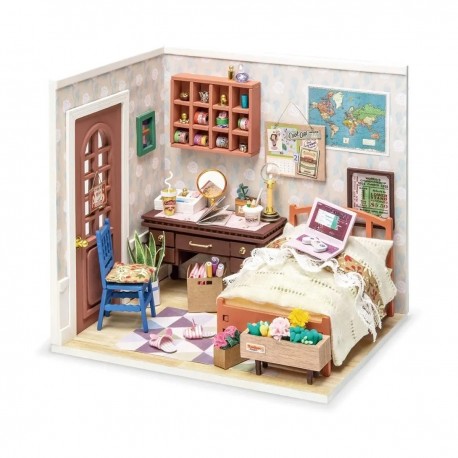 Casa Miniatura Armable Dormitorio Anne