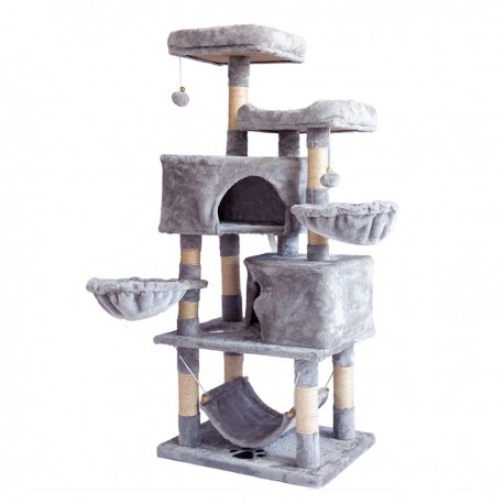 Árbol Rascador Para Gato Mueble Torre 5 Niveles