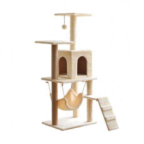 Árbol Rascador Para Gato Torre Mueble 4 Niveles