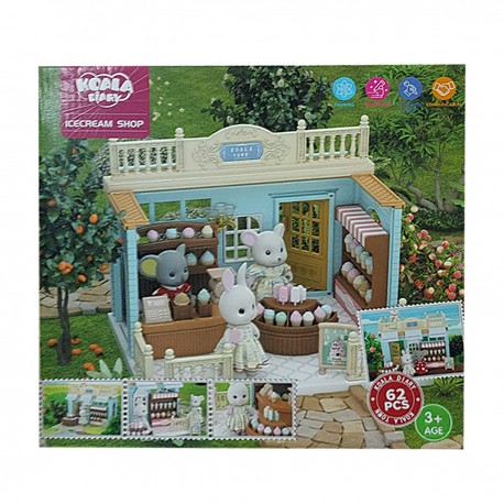 Juguete Casa Miniatura Tienda de Helados Diy Koala