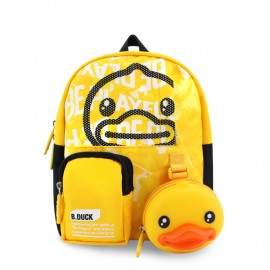 Mochila Para Niños Diseño Pato Con Monedero Portátil